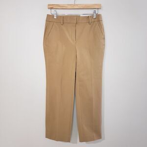 Chico's Size 00 XSmall Tan Dress Straight Leg Cropped Ankle Pants NWT